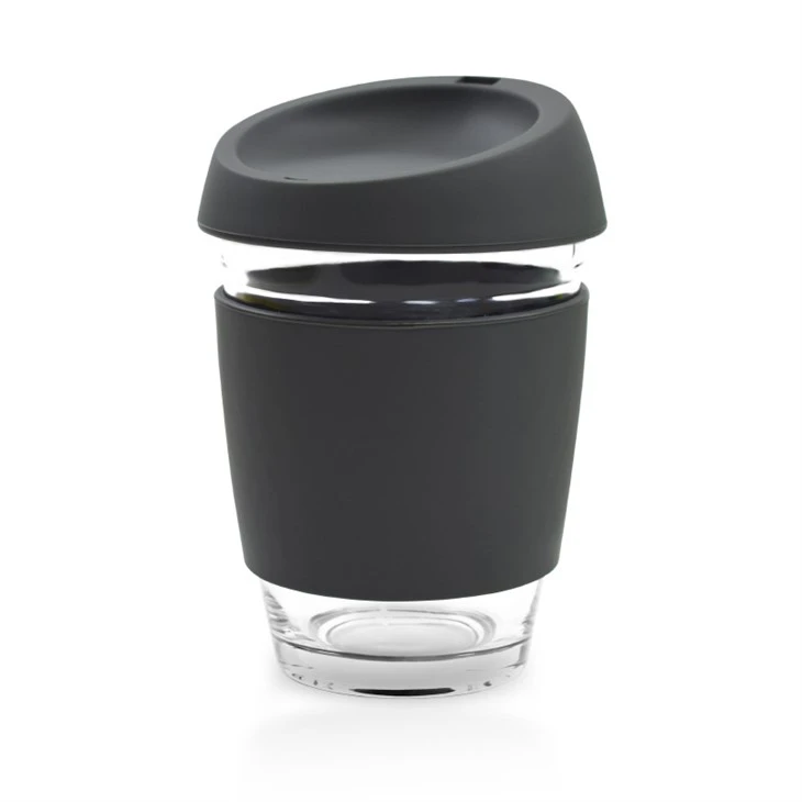 Glass Coffee Cup With Silicone Sleeve